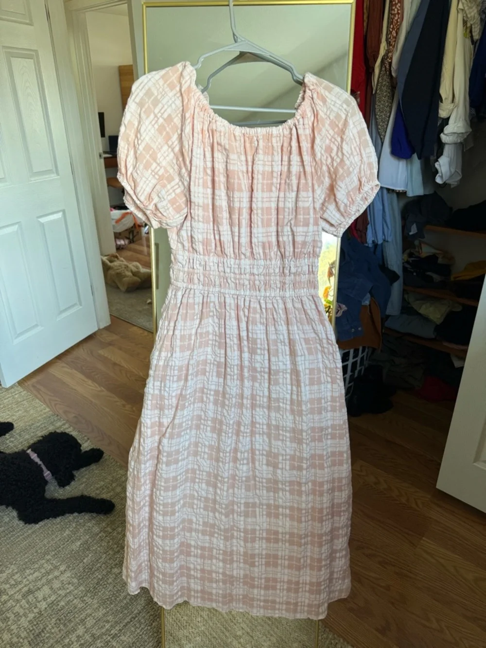 Madewell Sophia Midi Dress in Seersucker Check - Picture 9 of 10